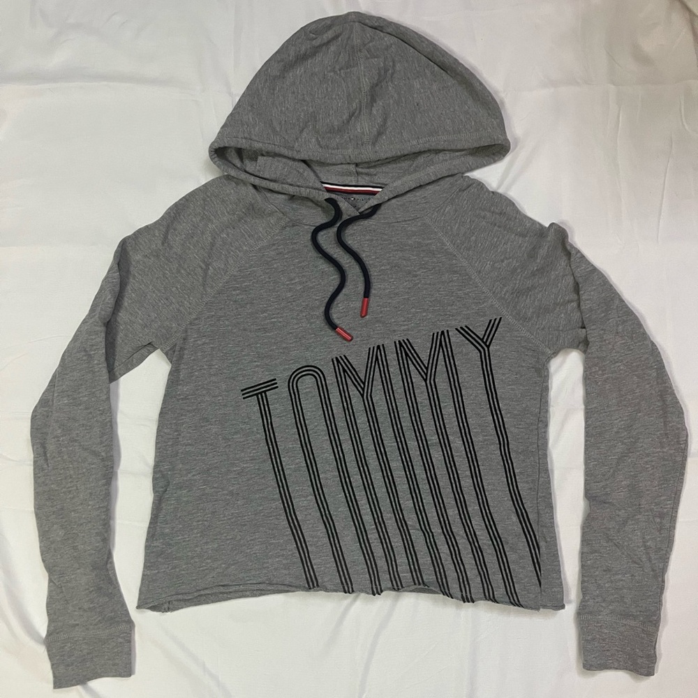 Tommy Hilfiger Women's Gray Hoodie Sweater